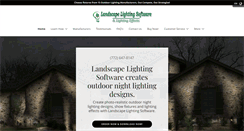Desktop Screenshot of landscapelightingsoftware.com